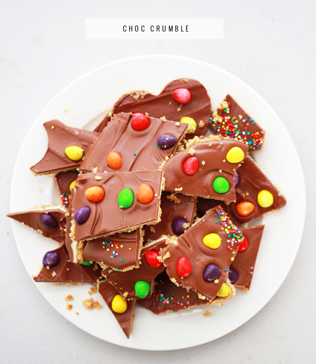 Choc Crumble; Cookie base topped with white & milk chocolate | casinositekor.highwallsblog.com