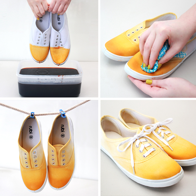 DIY Ombre Shoes for Frankie Magazine | casinositekor.highwallsblog.com