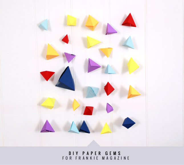 DIY Paper Gems for Frankie Magazine | by casinositekor.highwallsblog.com