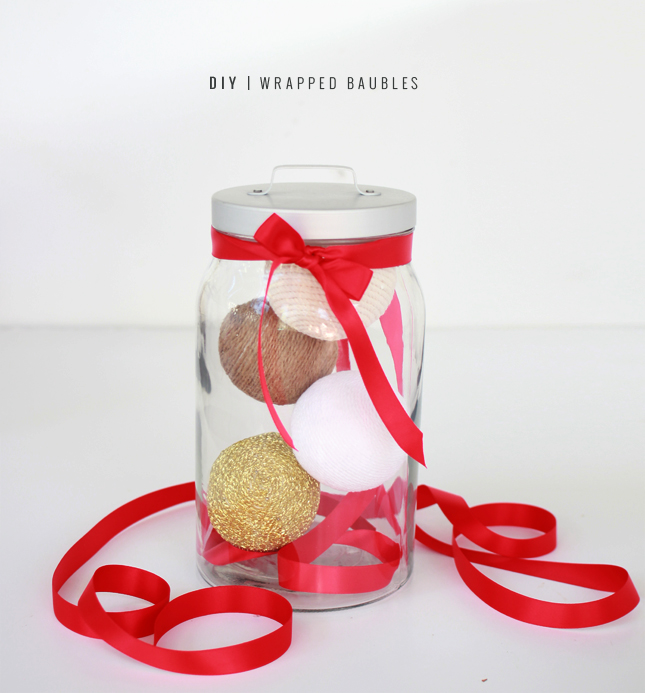 DIY | Wrapped Baubles by casinositekor.highwallsblog.com