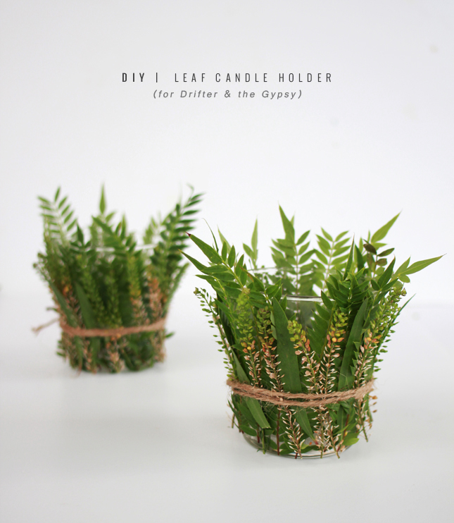 diy-leaf-candle-holder