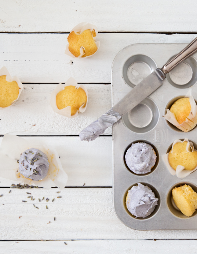 Lavender Coconut Mini Cupcakes by Erika Rax (for casinositekor.highwallsblog.com)