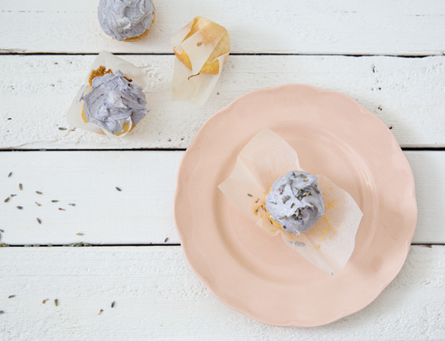 Lavender Coconut Mini Cupcakes by Erika Rax (for casinositekor.highwallsblog.com)