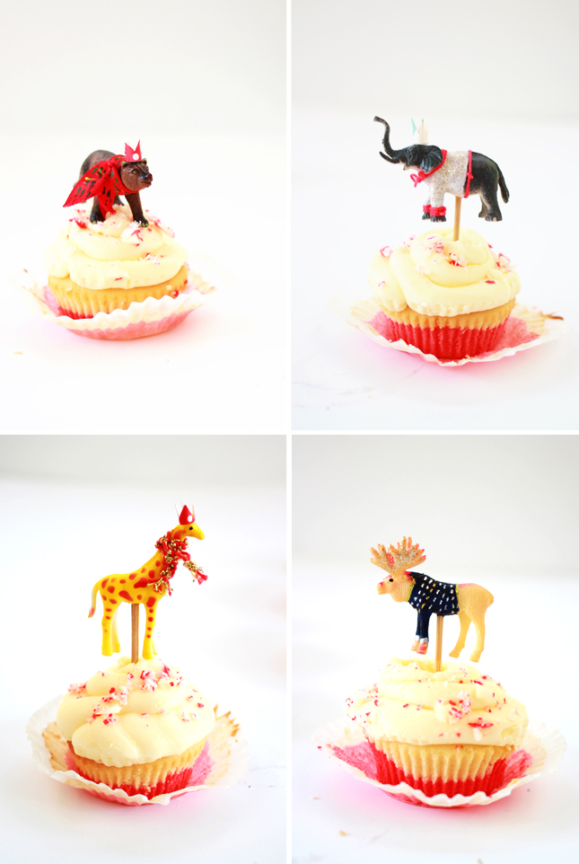 DIY | Wintery Animal Cupcake Toppers from casinositekor.highwallsblog.com