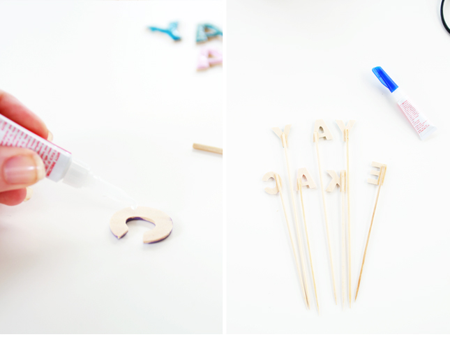 Make your own Candy Coloured Letter Cake Toppers | casinositekor.highwallsblog.com
