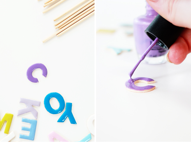 Make your own Candy Coloured Letter Cake Toppers | casinositekor.highwallsblog.com