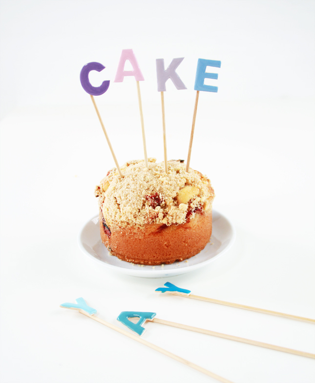 Make your own Candy Coloured Letter Cake Toppers | casinositekor.highwallsblog.com