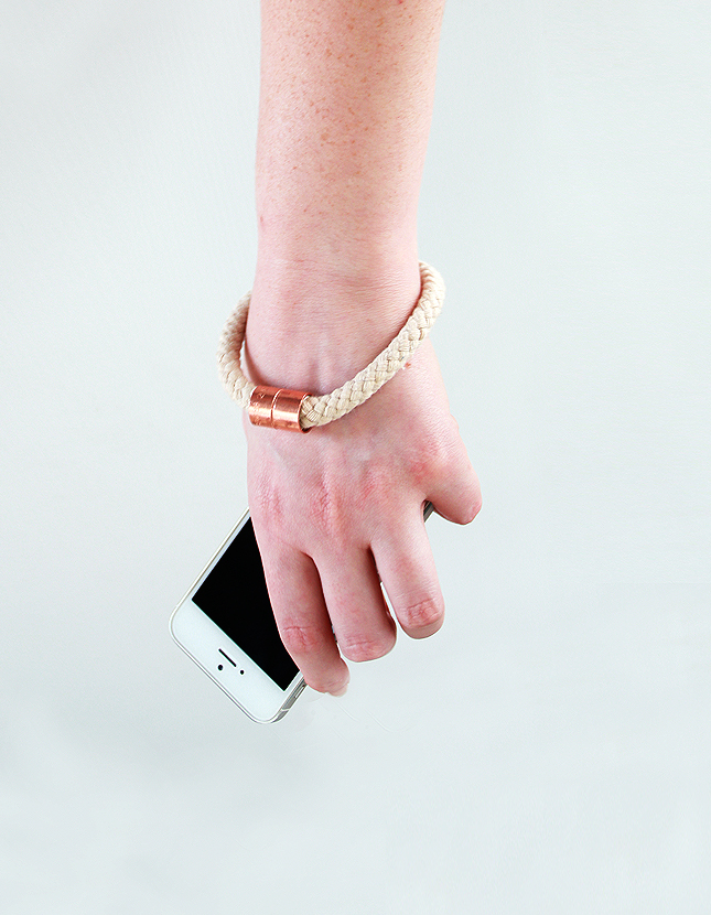 DIY Rope & Copper Bracelet | casinositekor.highwallsblog.com