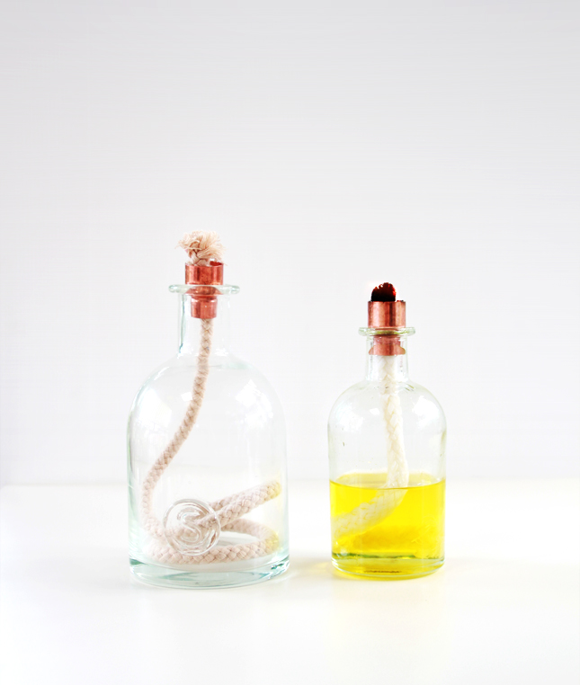 Make your own oil lantern from any glass bottle | Full steps at casinositekor.highwallsblog.com