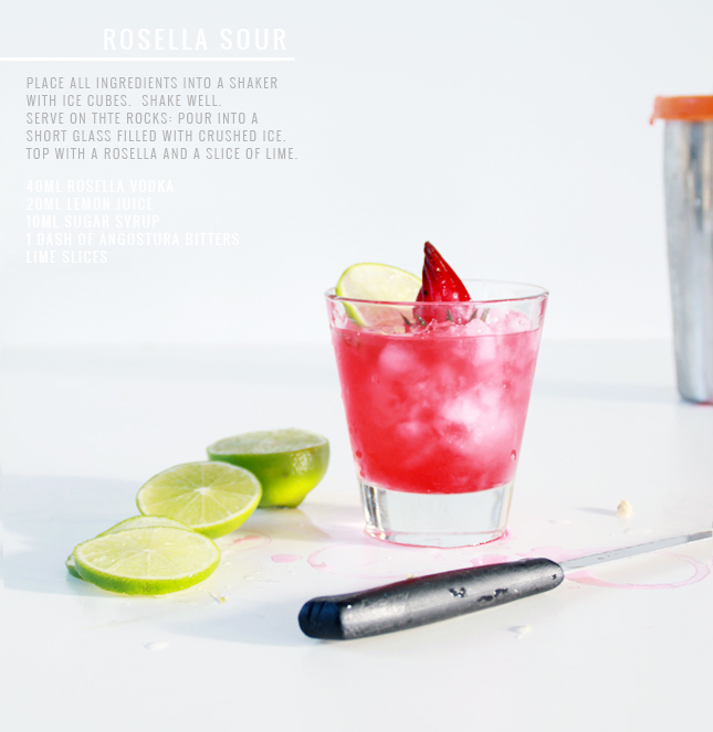 YUM! Rosella Sour Cocktail -  See the full recipe at casinositekor.highwallsblog.com