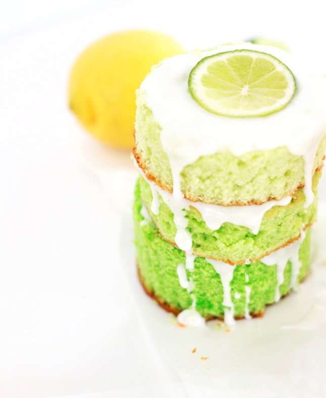 Ombre Citrus Cakes - in lemon, lime and orange! | www.highwallsblog,com