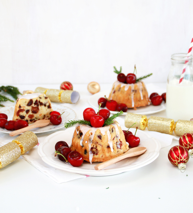 Merry Christmas! Try these single serve Cherry Fruitcakes (click through for full recipe)