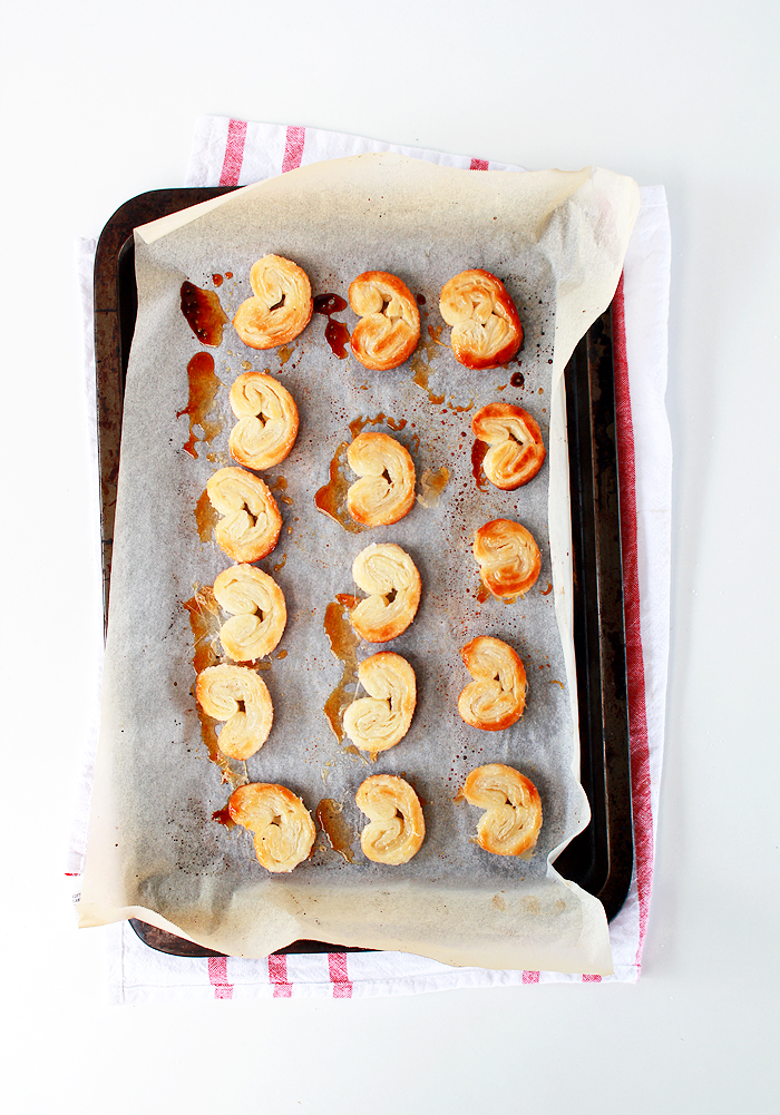 So easy to make these Sugar and Raspberry Palmiers; only 3 ingredients! 